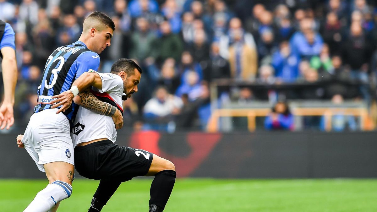 Gianluca Mancini (z lewej) oraz Fabio Quagliarella