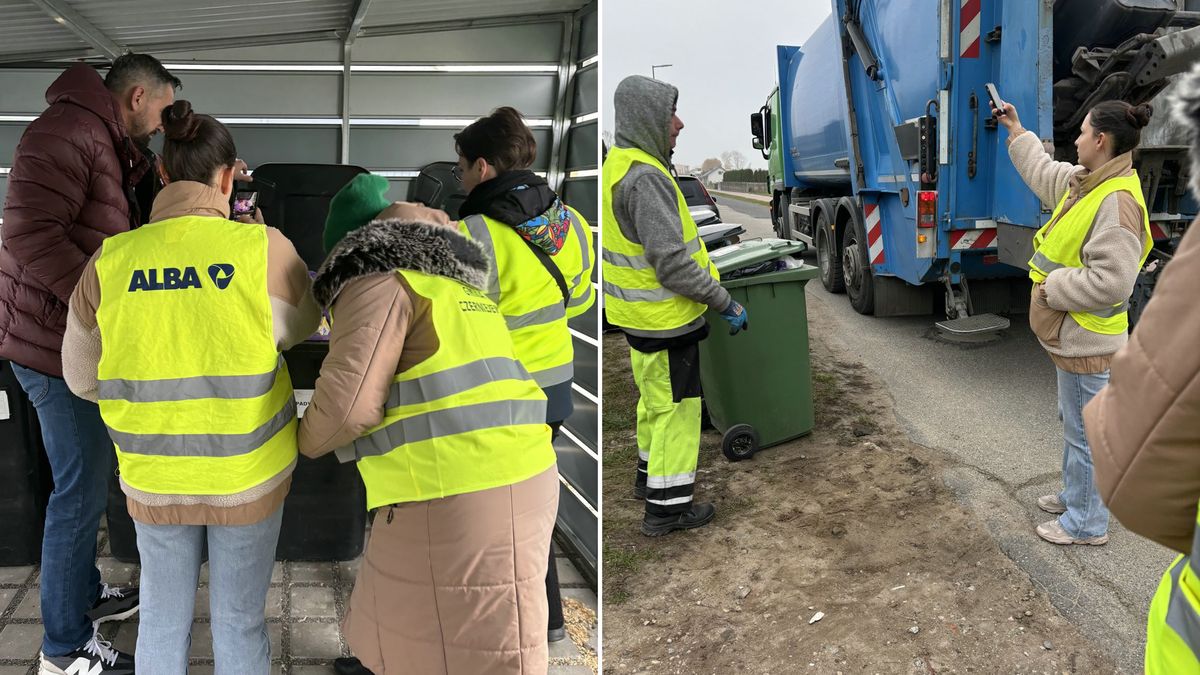 Czerniejewo. Skontrolowali pojemniki na odpady zmieszane.