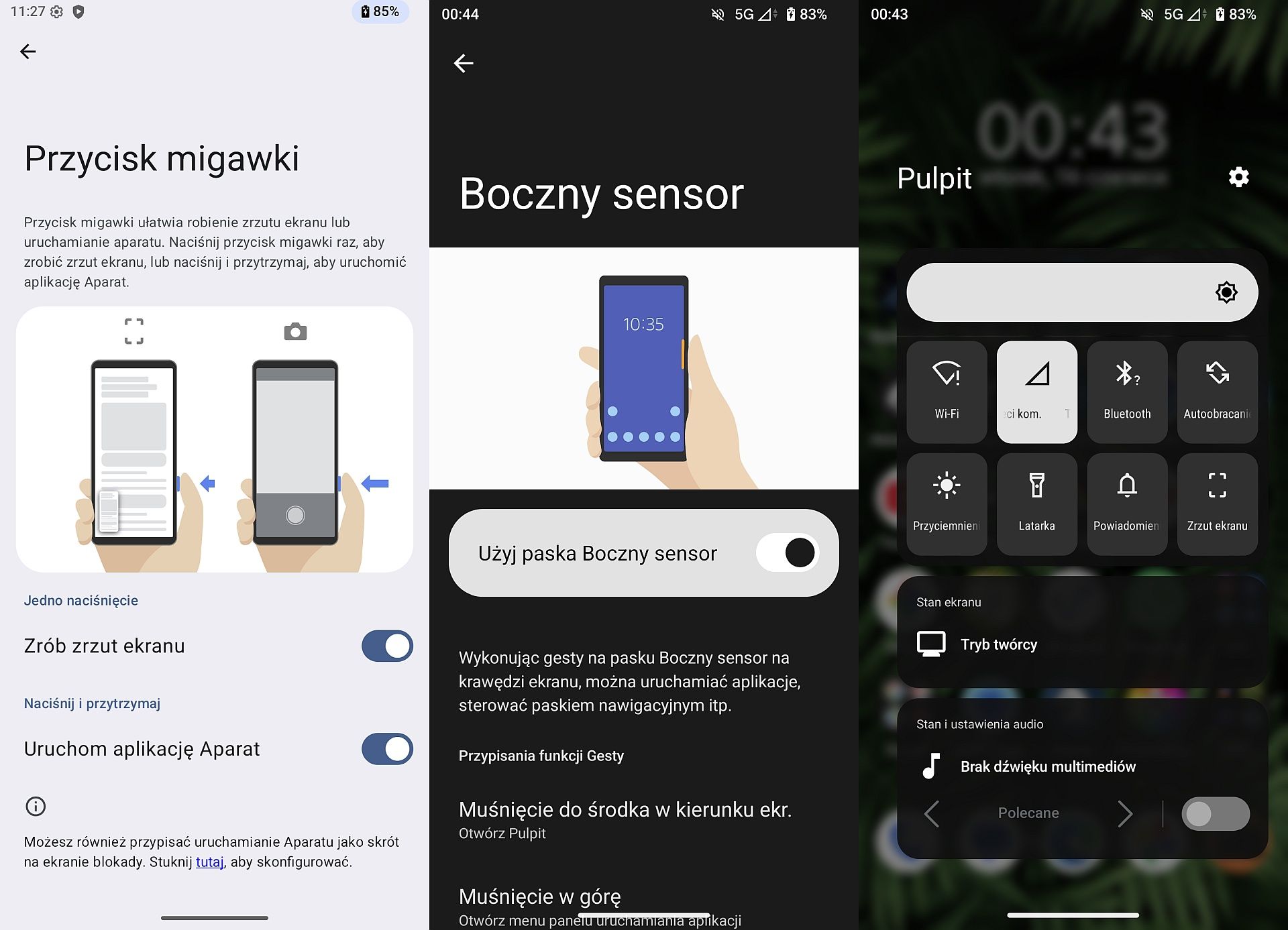 Narzędzia w Sony Xperia 1 VIII.