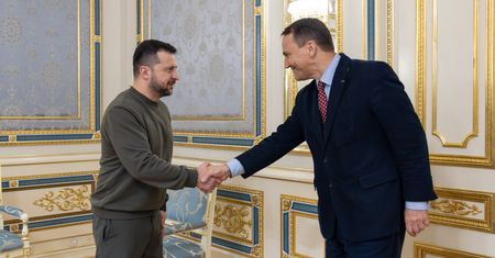 Spotkanie Sikorskiego z Zełenskim. Mowa ciała sugerowała wrogość?