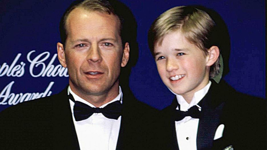 Bruce Willis i Haley Joel Osment podczas premiery "Szóstego zmysłu"