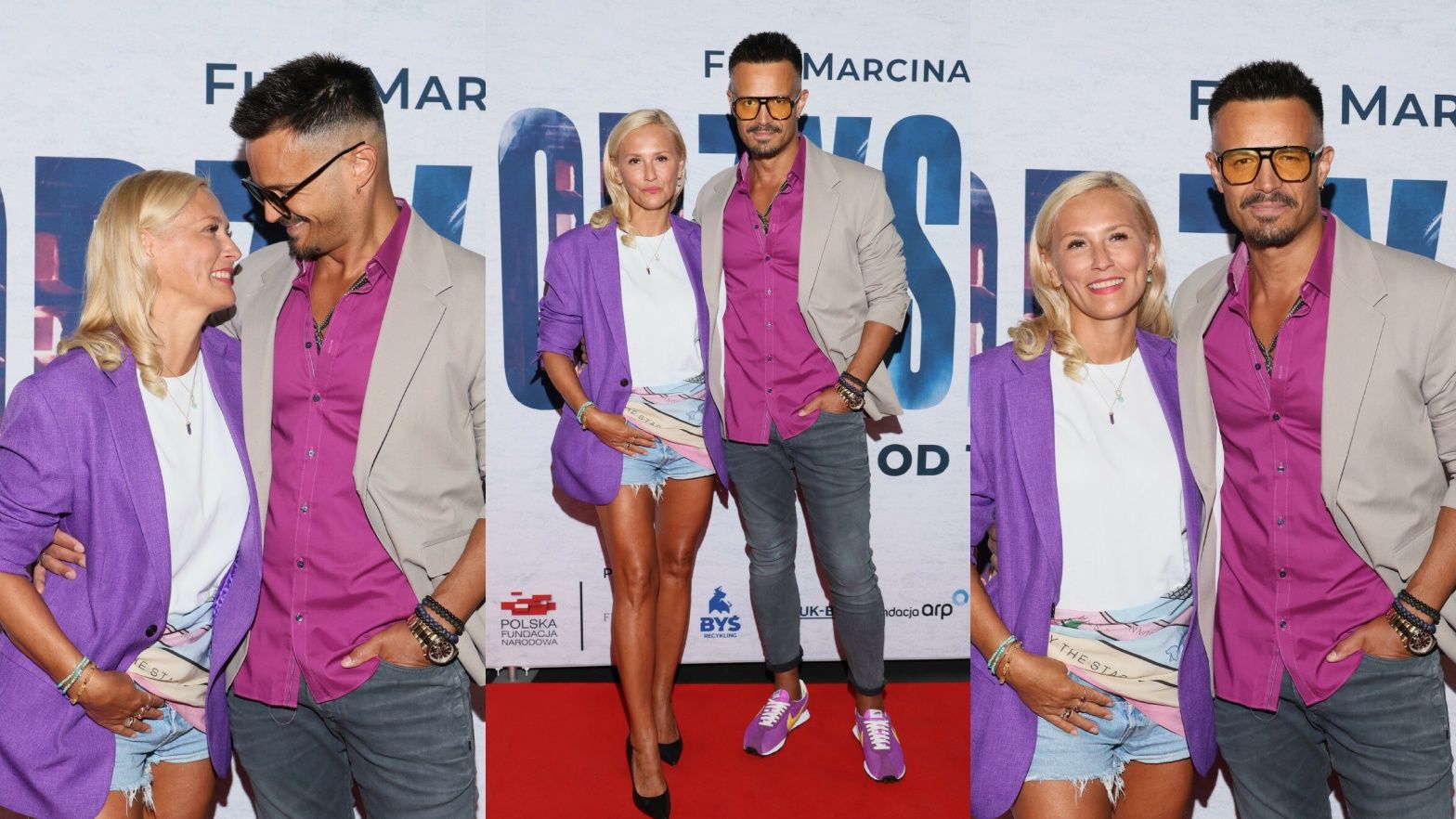 Sylwia Juszczak i Mikołaj Krawczyk na premierze
