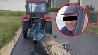 Rolnik z Gliwic zaorał drogę. Jest zażalenie na areszt 60-latka. "Liczę, że go zobaczę"