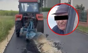 Rolnik z Gliwic zaorał drogę. Jest zażalenie na areszt 60-latka. "Liczę, że go zobaczę"