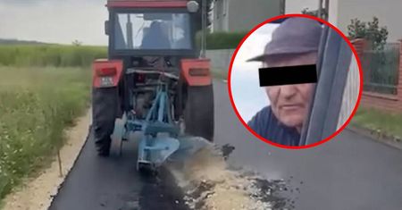 Rolnik z Gliwic zaorał drogę. Jest zażalenie na areszt 60-latka. "Liczę, że go zobaczę"