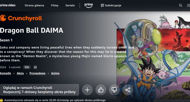 Dodatkowa usługa w Amazon Prime Video już dostępna