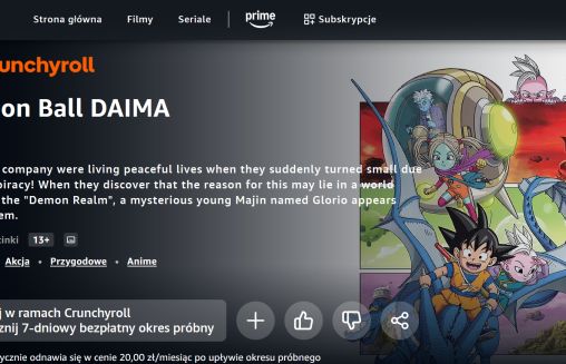 Dodatkowa usługa w Amazon Prime Video już dostępna