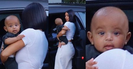 Kim Kardashian "pakuje" małego Psalma do lamborghini za ćwierć miliona dolarów (ZDJĘCIA)