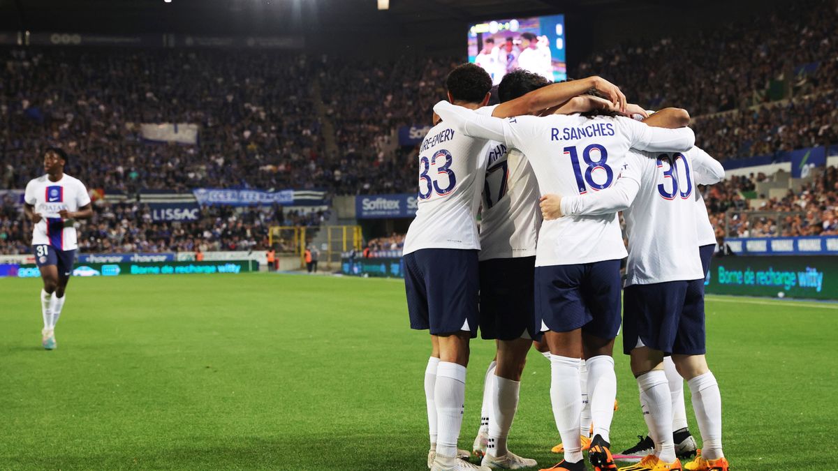 Radość piłkarzy Paris Saint-Germain