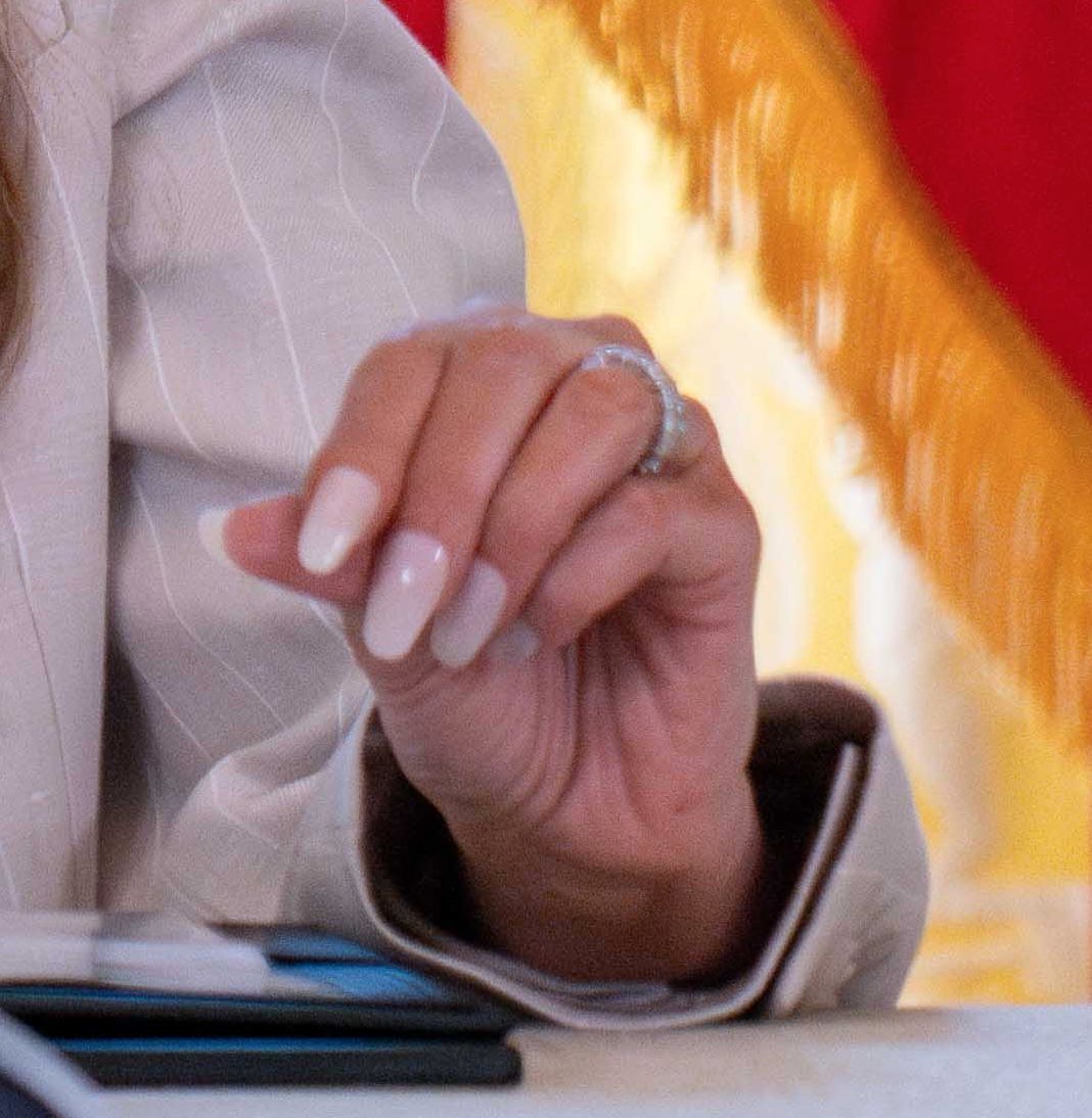 Melania Trump na konferencji prasowej