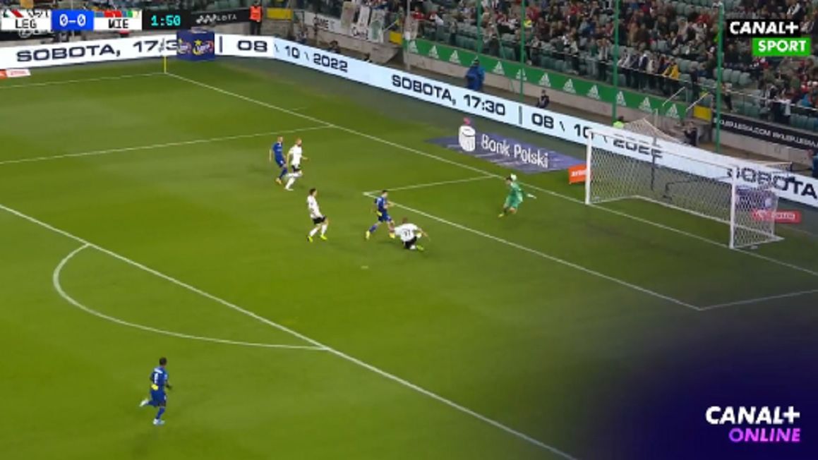Twitter / oficjalny profil Canal+ Sport / Fatalna pomyłka Legii 