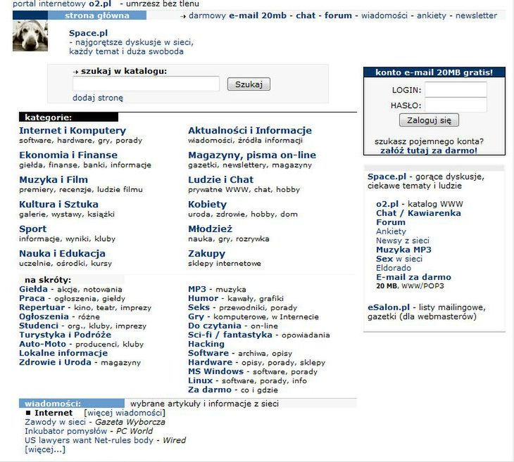 Polski Internet kilka i kilkanaście lat temu. Jak zmieniały się popularne strony? 8