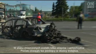 Skutki ostrzału Doniecka