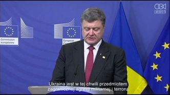 Poroszenko i Barroso o potrzebie zaostrzenia działań przeciwko Rosji