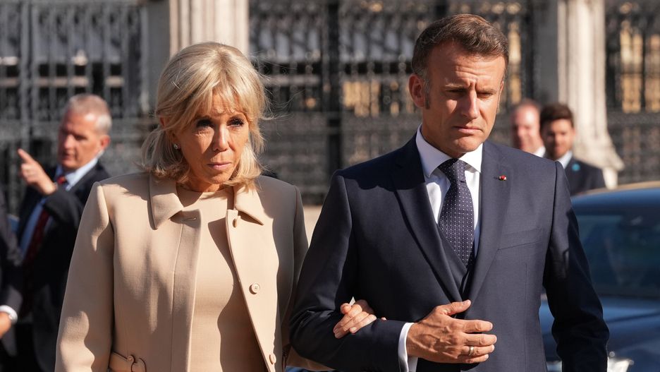 Emmanuel Macron i Brigitte Macron 