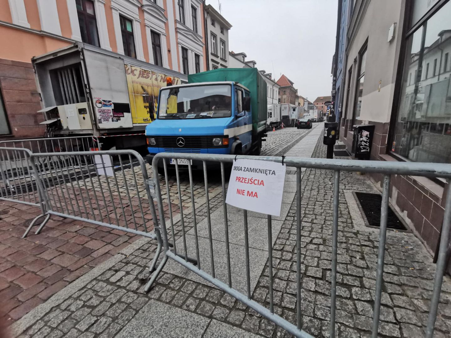 Ograniczony ciąg komunikacyjny na toruńskiej starówce