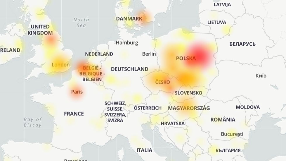 Facebook i Messenger nie działają, jest awaria, fot. Oskar Ziomek / downdetector