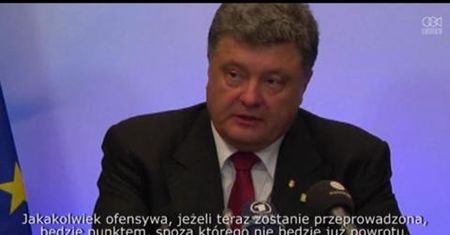 Prezydent Ukrainy o wysiłkach na rzecz dyplomatycznego rozwiązania konfliktu