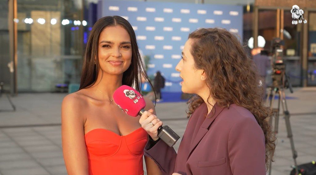 Klaudia El Dursi podczas wywiadu