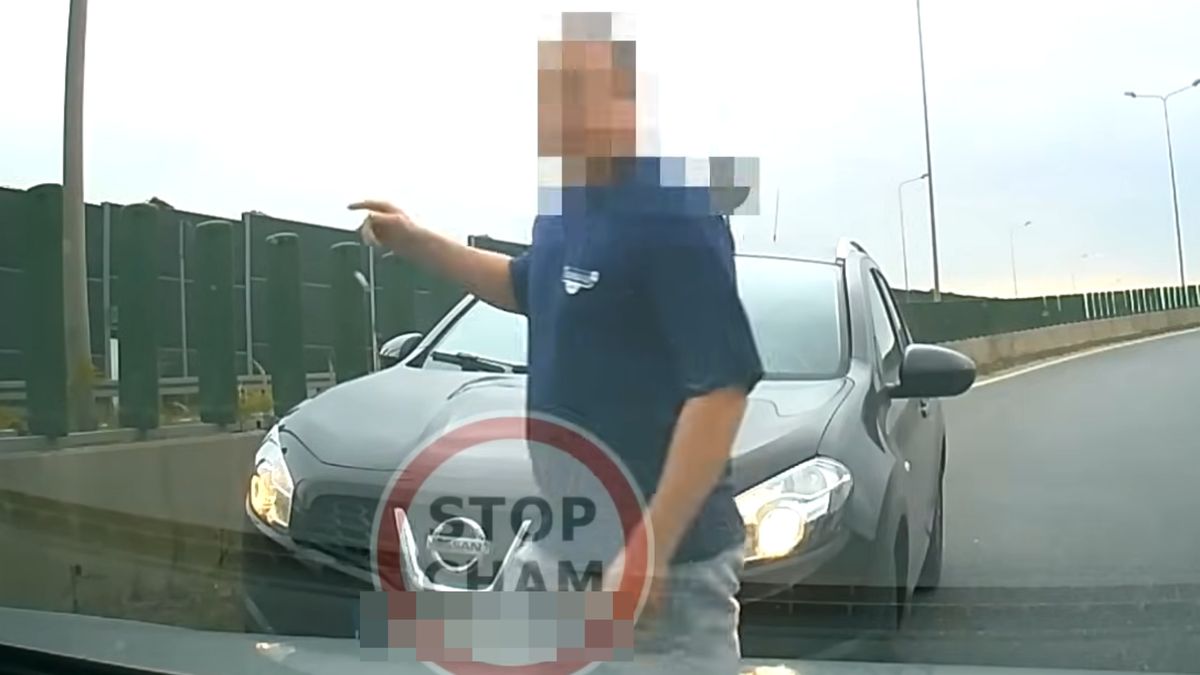 Bulwersujące sceny przy A2.