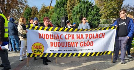 Będzie kolejny protest przeciwko CPK. Mieszkańcy chcą, aby linię kolejową skierować do Chełma