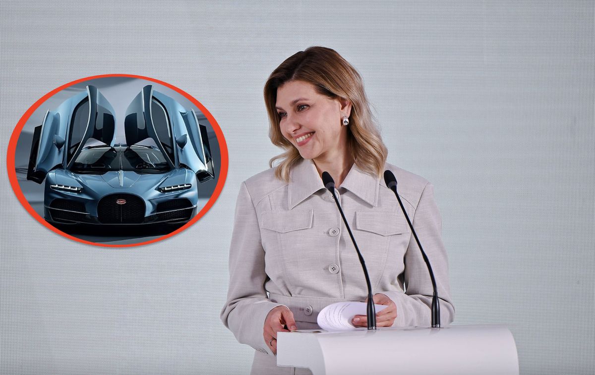 Ołena Zełenska, żona prezydenta Ukrainy i jej "wymarzony samochód". Rosyjskie media państwowe donosiły ochoczo, że kobieta kupiła wóz za 4,5 mln euro