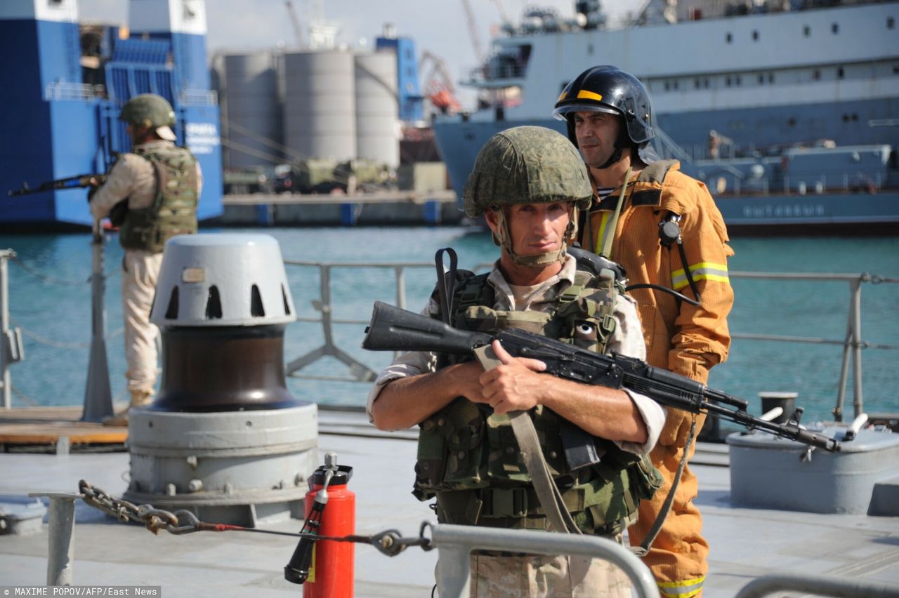 Mystery explosion sinks Russian supply ship in Mediterranean