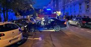 Gorzów: Rozbił Mercedesa o zaparkowane auta. Kierowca i pasażerowie uciekli pieszo