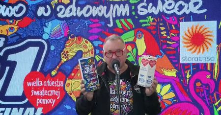 Jerzy Owsiak pokazał puszki 31. Finału Wielkiej Orkiestry Świątecznej Pomocy