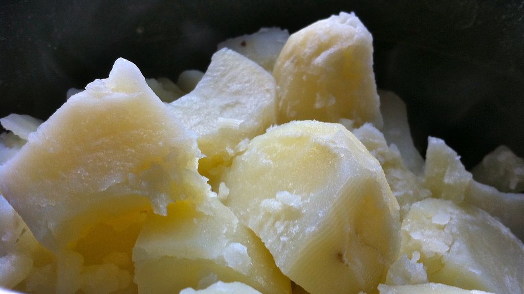 Ziemniaki gotowane (bez skórki) z dodatkiem soli