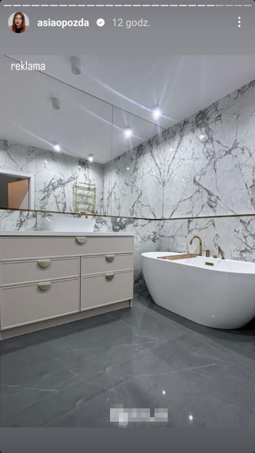Joanna Opozda pokazała łazienkę