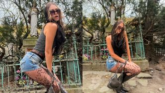 Polska influencerka PROWOKUJĄCO WYGINA SIĘ w kabaretkach przed świętą kapliczką. "Tylko Bóg może mnie sądzić". Przesada?