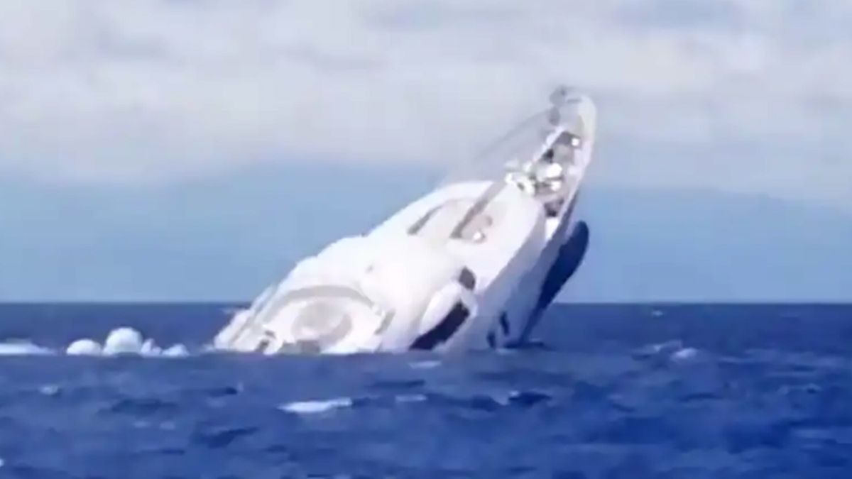 40-metrowy jacht zatonął na Morzu Śródziemnym