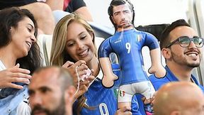 Włoska WAG błyszczała na meczu z Niemcami. Jej dmuchana maskotka zrobiła furorę