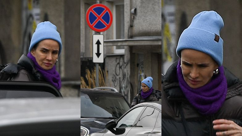 Viola Kołakowska znów zaparkowała furę na zakazie