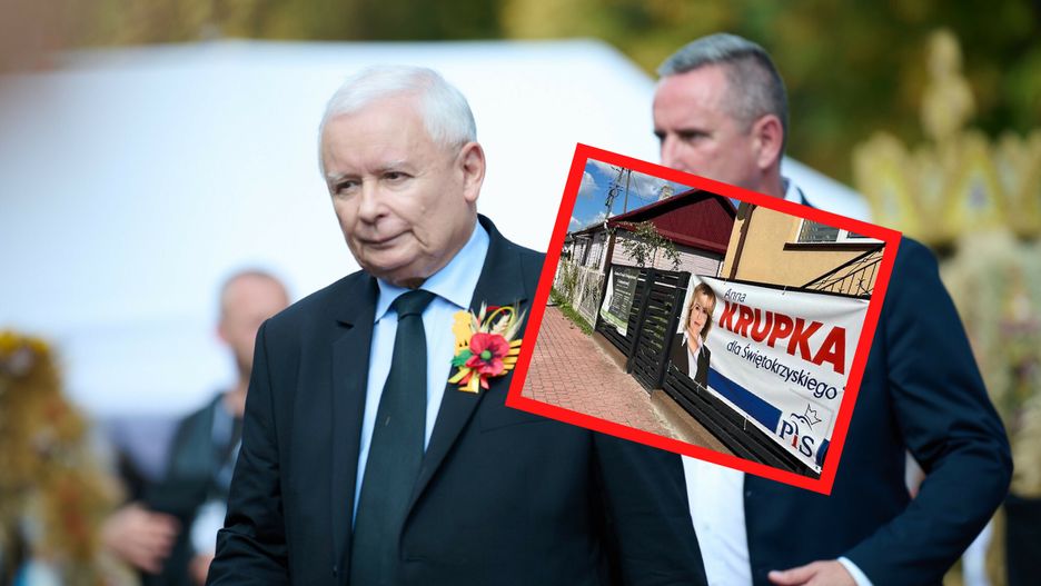 Jarosław Kaczyński i Anna Krupka