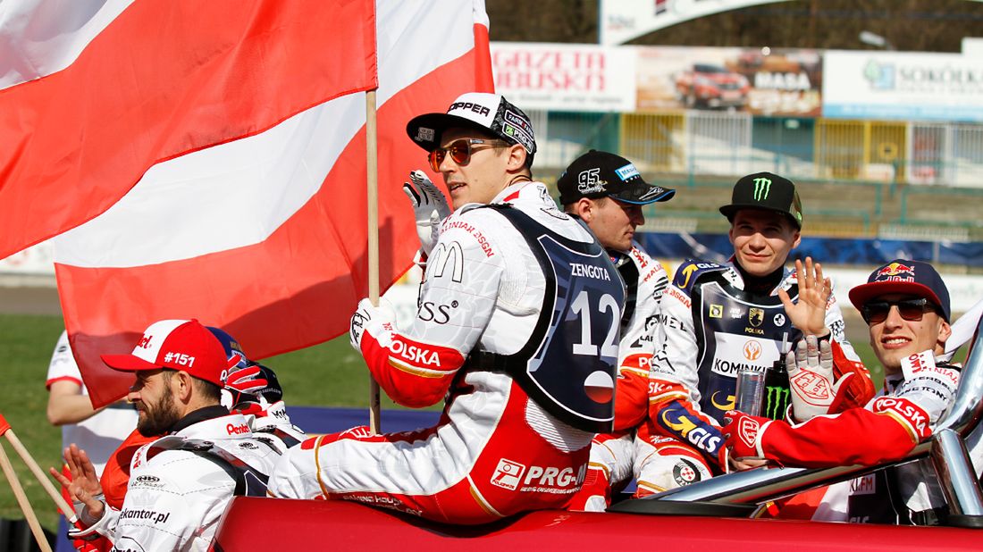 WP SportoweFakty / Bartosz Przybylak / Od prawej: Piotr Pawlicki, Patryk Dudek, Bartosz Zmarzlik, Grzegorz Zengota, Piotr Protasiewicz