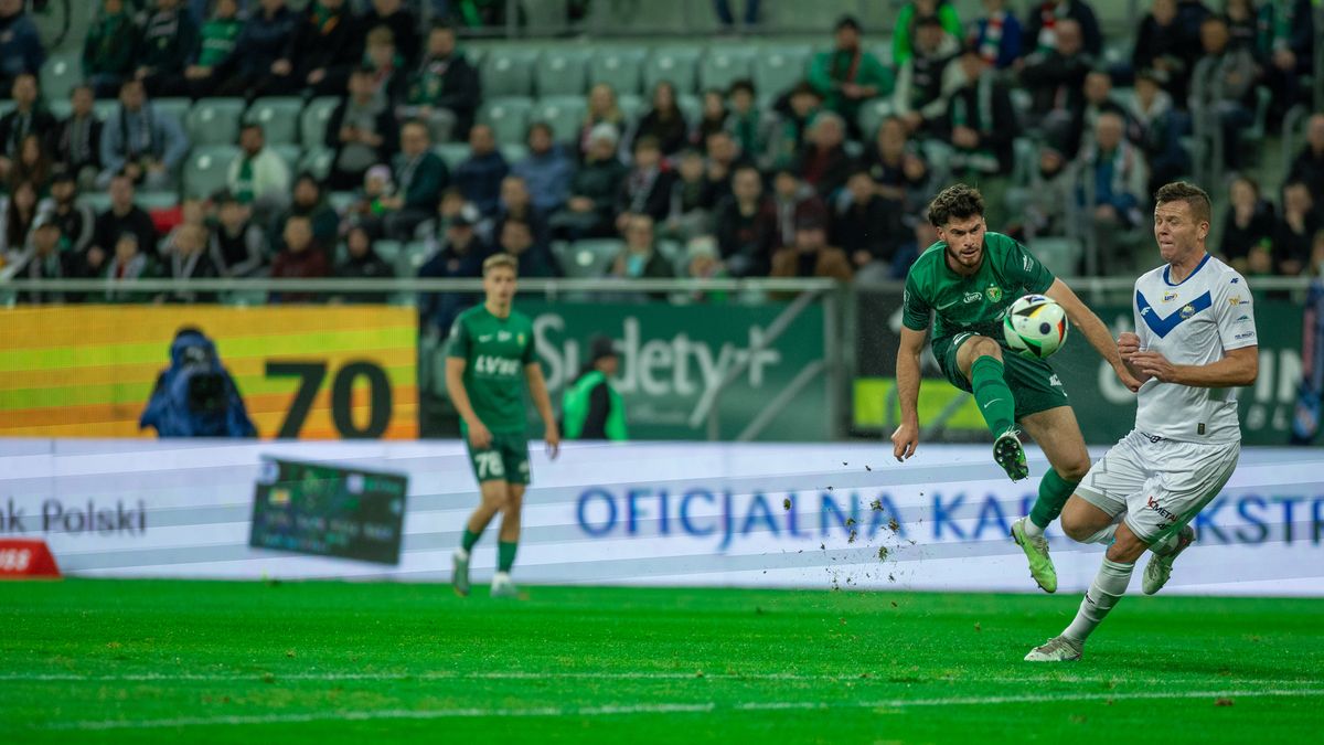 Getty Images / Mateusz Birecki/NurPhoto / Na zdjęciu: Tudor Baluta może odejść zimą ze Śląska Wrocław