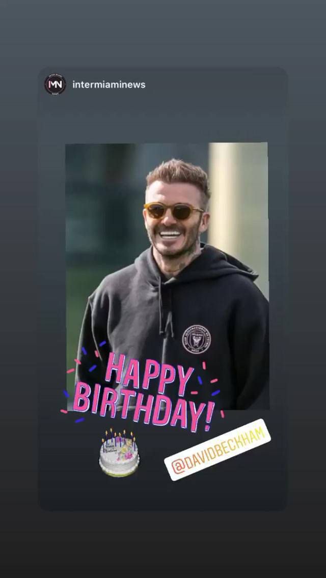 David Beckham - życzenia urodzinowe