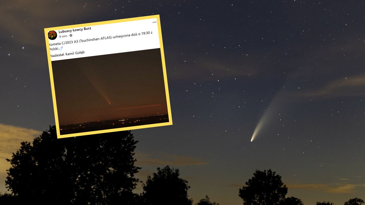 Kometa będzie jeszcze widoczna przez kilka dni  