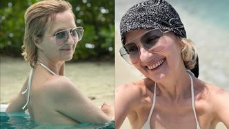 54-letnia Izabela Kuna korzysta z życia, paradując w bikini na Malediwach. "Boska figura"
