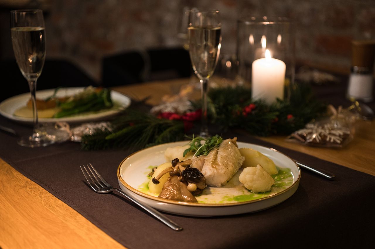 Dorsz serwowany w restauracji 4 Pory Roku