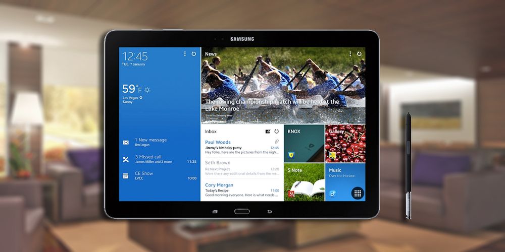 Samsung Galaxy Note Pro 12.2 – gigant z Knoxem