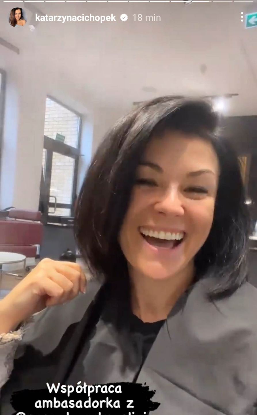 Kasia Cichopek u fryzjera
