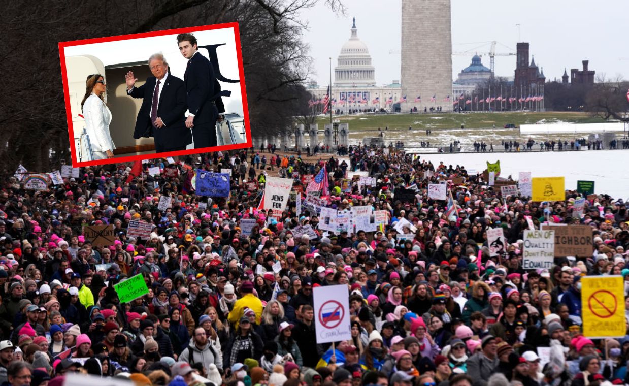 Protesty przeciwko Trumpowi w Waszyngtonie. Tuż przed inauguracją