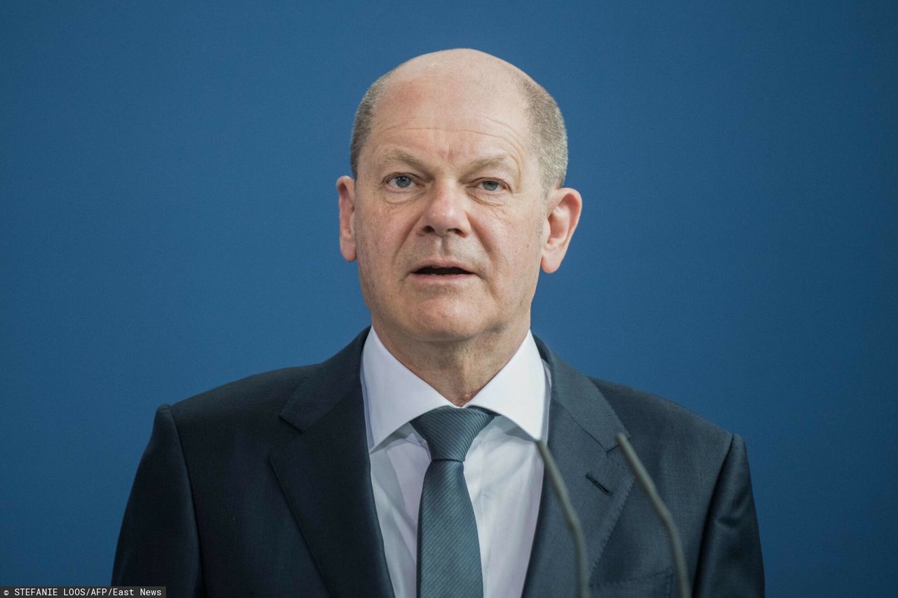 Olaf Scholz (Photo by Stefanie LOOS / POOL / AFP) 