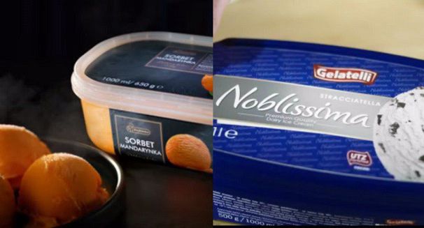 Biedronka i Lidl zmysłowo reklamują desery: Sorbet Mandarynka i lody „Gelatelli Noblissima”
