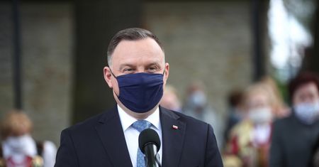 Wola Rzędzińska. Konferencja prasowa Andrzeja Dudy