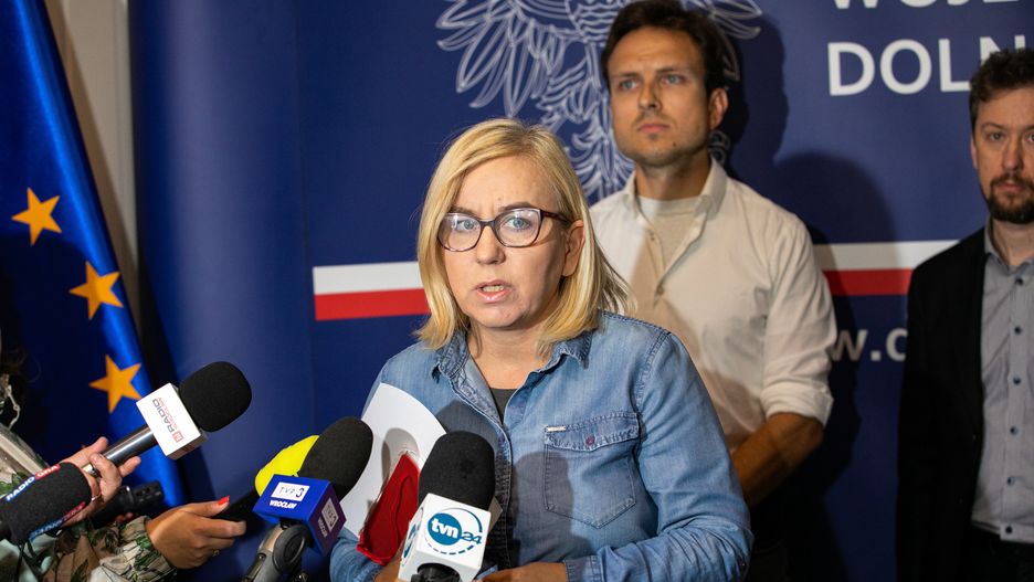 Paulina Hennig-Kloska mówiła na konferencji prasowej 