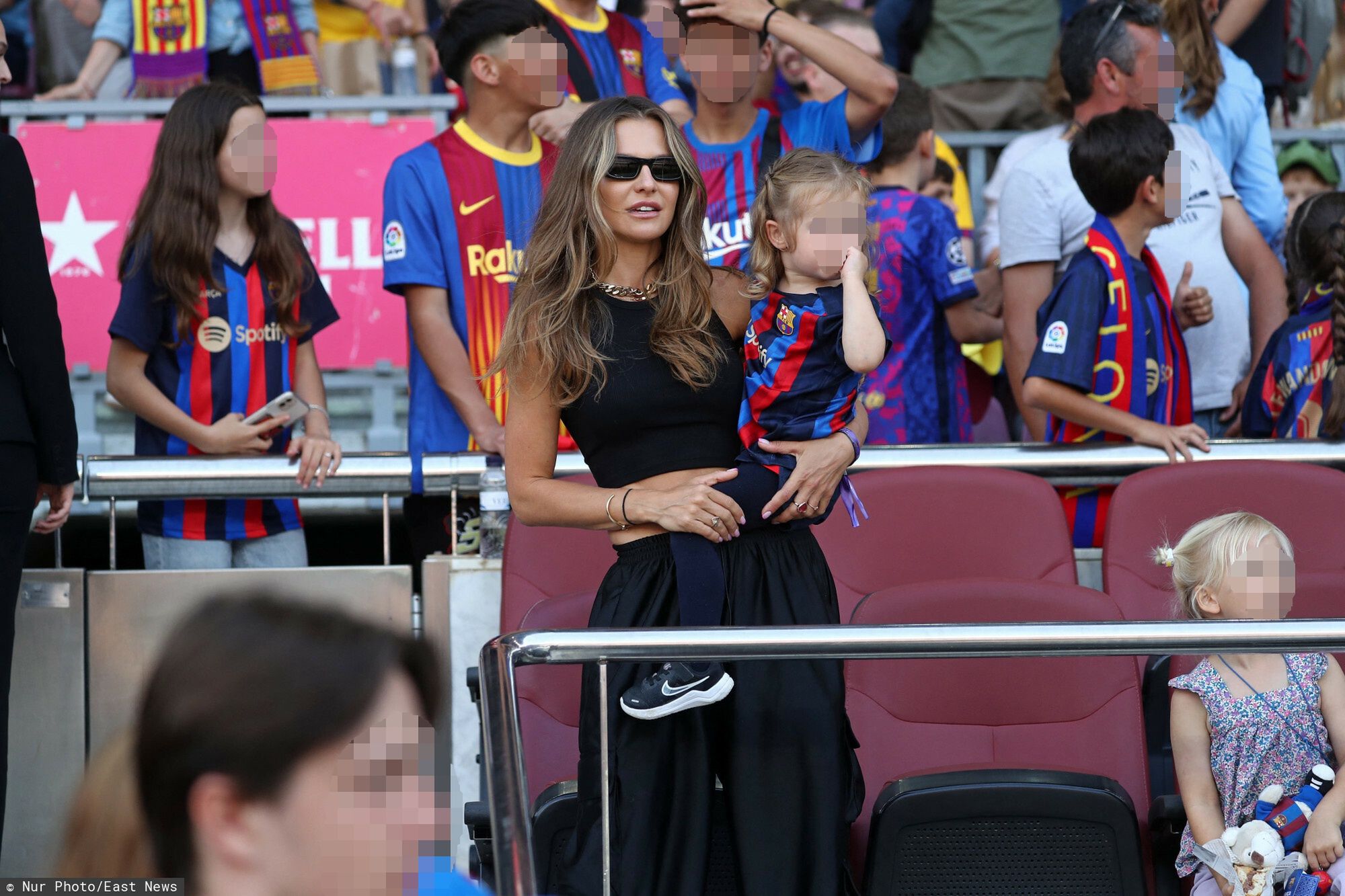 Anna Lewandowska na meczu FC Barcelony